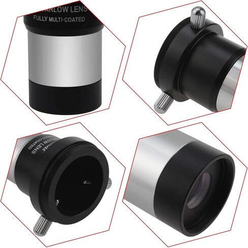 Alstar 1.25" 58 Degree 25mm Telescope Eyepiece - Bundle with - 3X Barlow Lens in Saudi Arabia