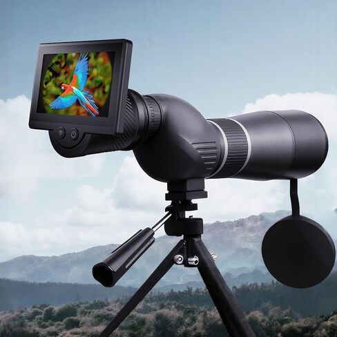 ciciglow Wireless Electronic Eyepiece, 1080P HD WiFi Electronic Eyepiece Camera with 4.3 Inch Screen, for 26mm-47mm Scopes in Saudi Arabia
