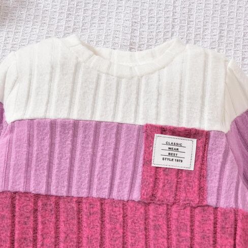 Giraropa Toddler Baby Boy Clothes Patchwork Pullover 2Pcs Pants Set Long Sleeve Sweater Sweatsuit Cute Fall Winter Outfits in Saudi Arabia