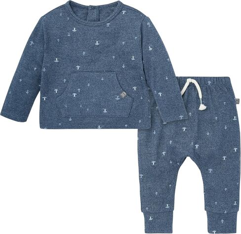 Modern Moments by Gerber baby-boys Hacci Pants Set With Kanga Pocket in Saudi Arabia
