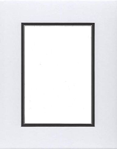 Pack of (2) 24x36 Double Acid Free White Core Picture Mats Cut for 20x30 Pictures in White and Black in Saudi Arabia