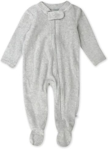 HonestBaby unisex-baby Velour Sleep & Play Footed One-piece Pajama Sleeper 100% Organic Cotton in Saudi Arabia