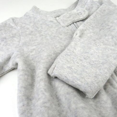 HonestBaby unisex-baby Velour Sleep & Play Footed One-piece Pajama Sleeper 100% Organic Cotton in Saudi Arabia