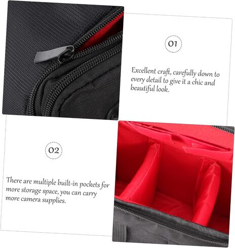 Padded Camera Bag for Strap Shockproof Lens Case and Rain Cover Lightweight Photography Pouch for Travel and Outdoor Use in Saudi Arabia