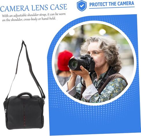 Padded Camera Bag for Strap Shockproof Lens Case and Rain Cover Lightweight Photography Pouch for Travel and Outdoor Use in Saudi Arabia