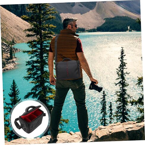 Padded Camera Bag for Strap Shockproof Lens Case and Rain Cover Lightweight Photography Pouch for Travel and Outdoor Use in Saudi Arabia