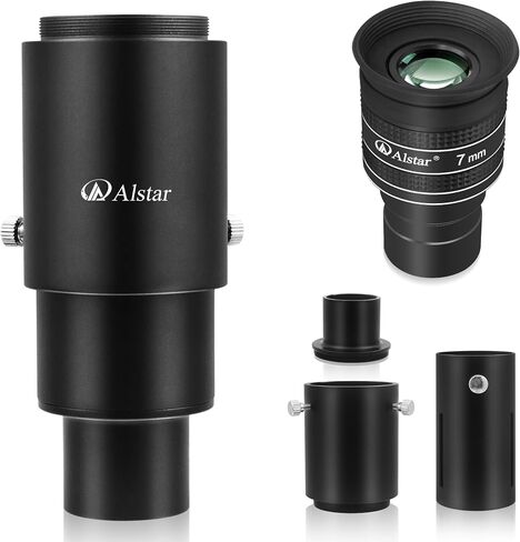 Alstar 1.25" 58 Degree 7mm Telescope Eyepiece - Bundle with - 1.25" Extendable Camera Adapter in Saudi Arabia