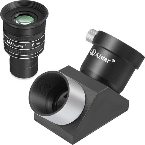 Alstar 1.25" 58 Degree 8mm Telescope Eyepiece - Bundle with - 1.25 inch 90-Degree Erecting Prism in Saudi Arabia