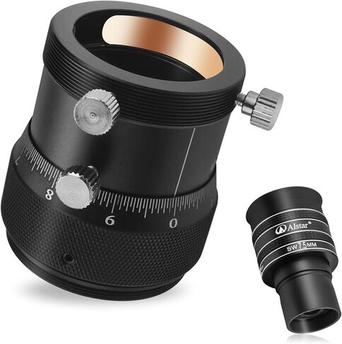 Alstar 1.25" 58 Degree 7.5mm Telescope Eyepiece - Bundle with - 1.25" Double Helical Focuser in Saudi Arabia