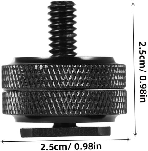 4 PCS Dual Screw Hot Shoe Flash Mount Adapter for Camera Tripod Stand Easy Installation Compatible with DSLR Flash Trigger and TTL Cable in Saudi Arabia