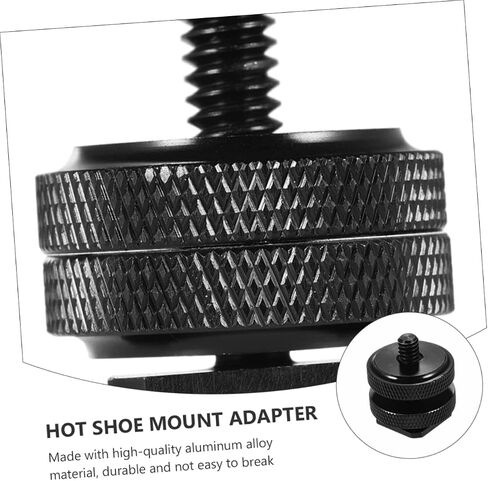 4 PCS Dual Screw Hot Shoe Flash Mount Adapter for Camera Tripod Stand Easy Installation Compatible with DSLR Flash Trigger and TTL Cable in Saudi Arabia