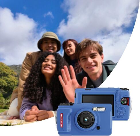 حافظة سيليكون لكاميرا Olympus Tough TG-7 الرقمية مع قطعتين واقي شاشة وحبل - أسود in Kuwait