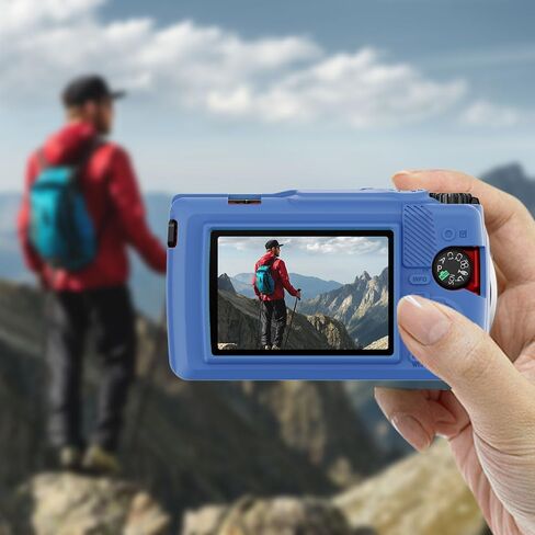 حافظة سيليكون لكاميرا Olympus Tough TG-7 الرقمية مع قطعتين واقي شاشة وحبل - أسود in Kuwait