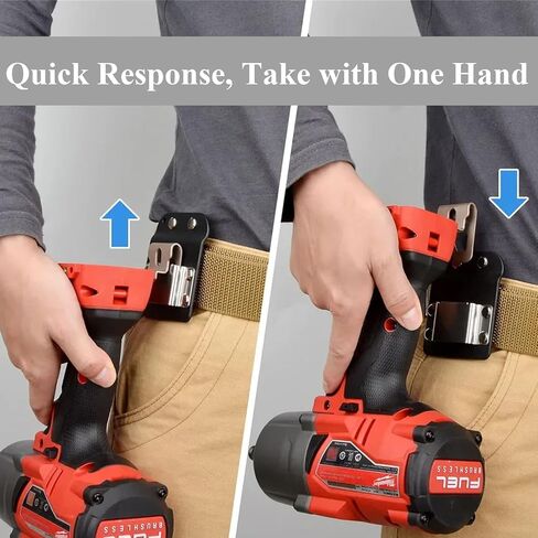 Belt Clip for Milwaukee, 6Pcs Belt Hook Stainless Steel Drill Tool Clips with Screws Replacement for 2604-20 2604-22CT 2797-22 2604-22 in Kuwait