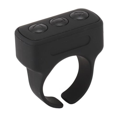 Sanpyl Remote Scrolling Ring for TikTok, Bluetooth Ring Controller Page Turner for Camera Shutter Remote Control for Smartphone Camera (Black) in Saudi Arabia