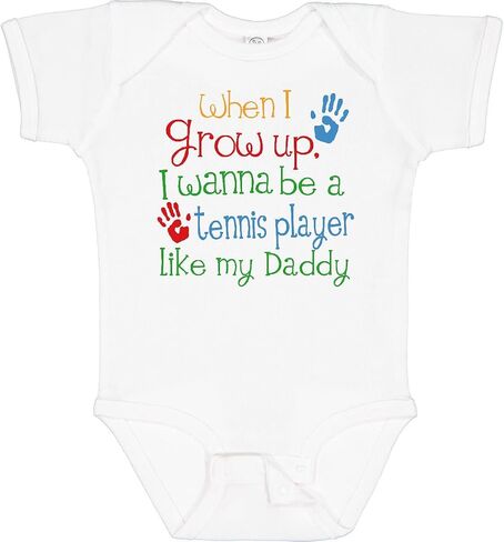 inktastic Tennis Player Like Daddy Baby Bodysuit in Saudi Arabia