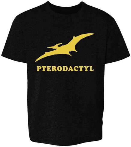 تي شيرت Pop Threads Pterodactyl Retro Dinosaur 80s للأطفال الصغار والأطفال والبنات والصبيان in Kuwait