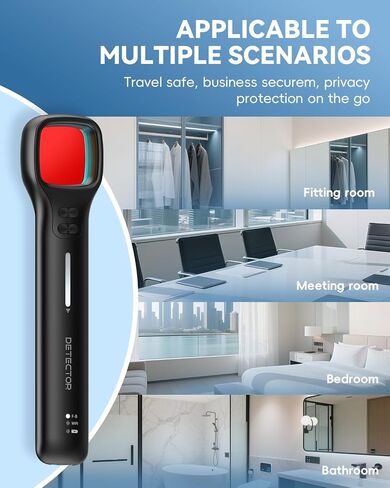Hidden Camera Detectors with Viewfinder Bug Detector & Spy Camera Finder, Perfect for Hotels, Car, Travel & Office with Rechargeable Battery for 7 Levels Sensitivity 4 Modes in Saudi Arabia