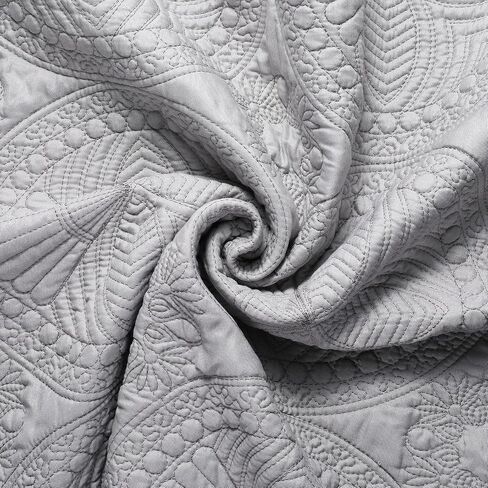 PEACELOVER Embossed Neutral Baby Quilt Durable, Lightweight Baby Blankets Four Seasons for Personlized Monogram Cotton Quilted Blanket Toddler Quilt for Boys and Girls 46x36 Inches (White) in Saudi Arabia