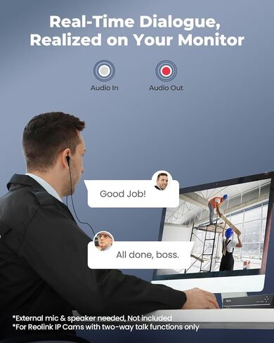 REOLINK 36CH Network Video Recorder for Home Security Camera System Bundle, Work with 16MP/12MP/4K/8MP/5MP/4MP REOLINK PoE Security Camera, No HDD Included, RLN36 with NVR Bracket in Saudi Arabia