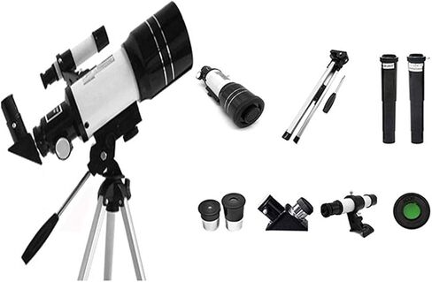 Monoculars Telescope, Telescope for Adults Astronomy，70mm Astronomy Refractor Telescope with Adjustable Tripod，with Low Light ，with Tripod & Fin in Saudi Arabia