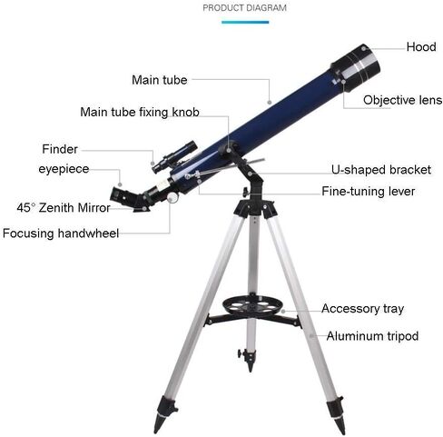 Monoculars Telescope, Portable Travel Telescopes，Telescopes for ， Travel Telescope， 5×24 Optical Cross Star Finder， Astronomical Refractor Telescopes fo in Saudi Arabia