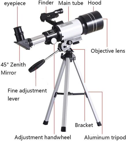 Monoculars Telescope, Adult Astronomical Telescope Travel Telescope Stand Fully Multilayer Coated Optical Element Tripod Portable Telescope in Saudi Arabia