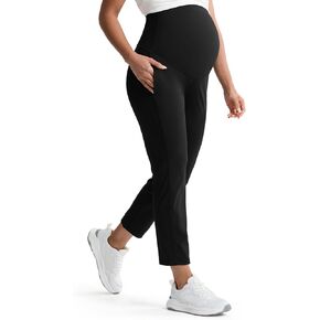 Mama Land Women's Maternity Jogger Over The Belly Stretchy Pregnancy Pants with Pockets Buttery Soft Lounge Activewear in Saudi Arabia