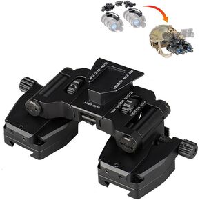 Nvg Mount Dovetail Mount,New Aluminum Night Vision Goggle Mount,Metal J Arm Mount Night Vision Goggles,Pvs-14 Night Vision Goggles Holder Adapter,for Outdoor Camping and Exploration(Color:Black) in Kuwait