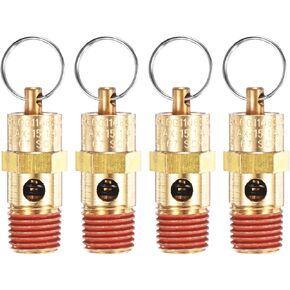 4-Pack Air Compressor Pressure Release Safety Valve, 1/4" NPT Male 175 PSI Brass Threaded Automatic Air Vent Safety Control Valve in Kuwait