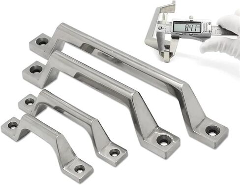 Thickened Solid 304 Stainless Steel Heavy Handle Plus Heavy Door Bow Knobs Industrial Load-Bearing Pull Handle 1Pcs(XJJ-LS100-80) in Saudi Arabia