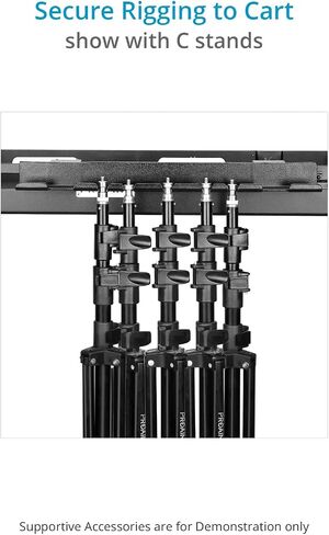 Proaim Holding Bar for Light/C-Stands & Camera Production Carts. Holding Capacity of up to 7 Stands (CT-LSHB-01) in Saudi Arabia
