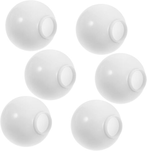 DECHOUS 6 قطع LED غلوب ضوء يغطي أباجورة الكرة المستديرة الأبيض كروية الناشرون لتوزيع الضوء مكافحة الضباب LED لمبة يغطي للإضاءة الداخلية والخارجية in Kuwait