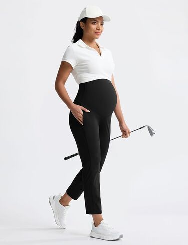 Mama Land Women's Maternity Jogger Over The Belly Stretchy Pregnancy Pants with Pockets Buttery Soft Lounge Activewear in Saudi Arabia