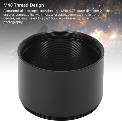PUSOKEI M48x0.75 Extension Tube, 30mm Aluminum Alloy Telescope Accessory with Matte Anti Threads for Astronomy Photography and Camera Connection in Saudi Arabia