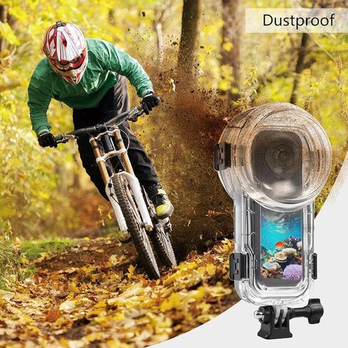 60m Waterproof Housing Dive Case for 360 Sports Camera Invisible Protective Case Scratch Resistant Lens in Saudi Arabia
