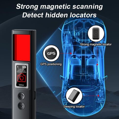 Hidden Camera Detector, Wireless Signal Scanner, Camera Finder, GPS Tracker Detector 5 Levels Sensitivity 4 Working Modes for Home, Office, Hotel, Car, Travel in Saudi Arabia