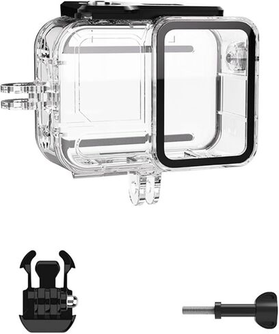 45M Waterproof Housing Case for 360 Camera Underwater Protective Shell with Mounting Screws and Bracket in Saudi Arabia