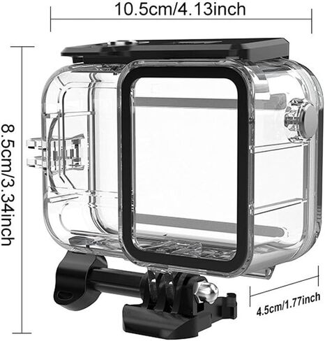45M Waterproof Housing Case for 360 Camera Underwater Protective Shell with Mounting Screws and Bracket in Saudi Arabia