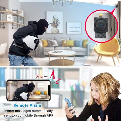 Indoor Surveillance Camera，WiFi Camera, HD 4K Camera DIY Module for Home、Office Security - Black in Saudi Arabia
