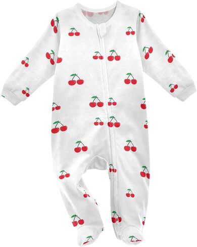Baby Girl One Piece Footie, Infant Romper Sleeper Baby Boy Play Footed, 0-24 Months in Saudi Arabia