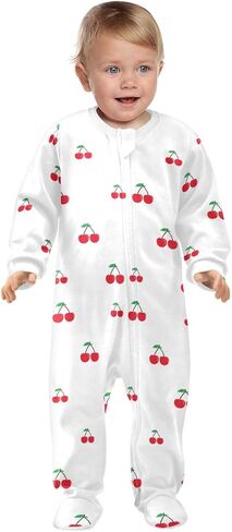 Baby Girl One Piece Footie, Infant Romper Sleeper Baby Boy Play Footed, 0-24 Months in Saudi Arabia