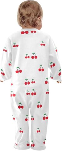 Baby Girl One Piece Footie, Infant Romper Sleeper Baby Boy Play Footed, 0-24 Months in Saudi Arabia