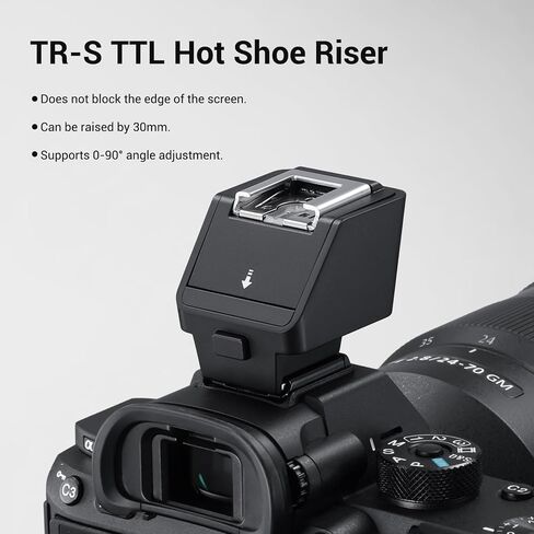 Godox TR-S TTL Camera Flash Hot Shoe Riser for Sony, Compatible with Godox iT30Pro iT20 iT22 IM20 IM22 IM30, 0-90° Tilting Head for Soft Bounce Light and Direct Flash in Saudi Arabia