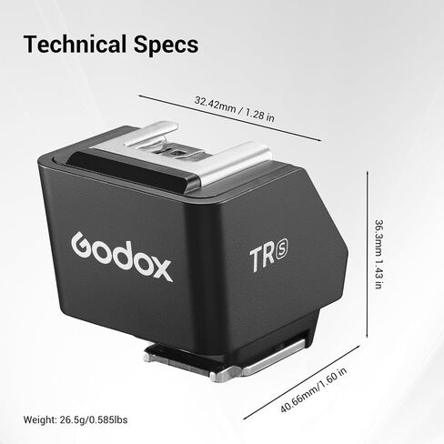 Godox TR-S TTL Camera Flash Hot Shoe Riser for Sony, Compatible with Godox iT30Pro iT20 iT22 IM20 IM22 IM30, 0-90° Tilting Head for Soft Bounce Light and Direct Flash in Saudi Arabia
