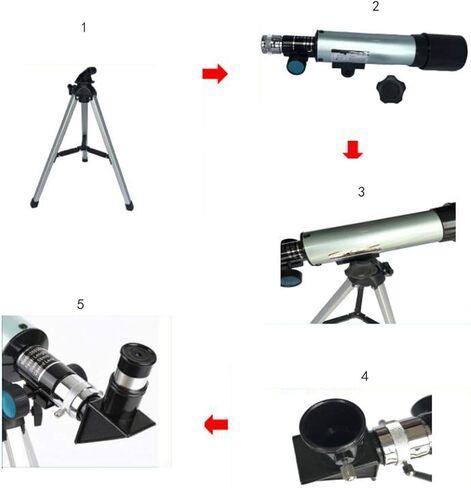 Monoculars Telescope, Telescope for Adults Astronomy Beginners 70mm Refractor Telescopes，90x Magnification Zoom Lens Telescope High Definition，with Clear We in Saudi Arabia