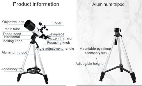 Monoculars Telescope, Telescope，70mm Aperture Astronomical Refracting Telescope for Beginners，Travel Telescope for AduIt with Portable Travel Bag and 10mm/2 in Saudi Arabia