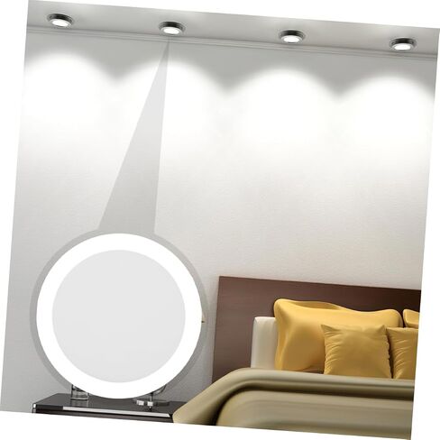 DECHOUS 20Pcs LED Downlight Diffusion Plates Round Lamp Shading Tools for Even Light Distribution Easy Installation Light Covers for Ceiling Fixtures Enhances Lighting Atmosphere in Saudi Arabia