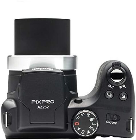 مجموعة كاميرا KODAK PIXPRO AZ252 Astro Zoom الرقمية (أسود) مع بطاقة سعة 32 جيجابايت، وحقيبة أدوات Koah Nostrand Avenue مع مجموعة ملحقات وبطاريات قابلة لإعادة الشحن in Kuwait