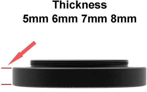 M48 (F)-M42 (M) Telescope Adapter Ring M48x0.75 to M42x0.75 Female to Male Thickness 5mm / 6mm / 7mm / 8mm Excellent(8mm) in Saudi Arabia